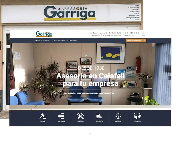 Diseño web Garriga
